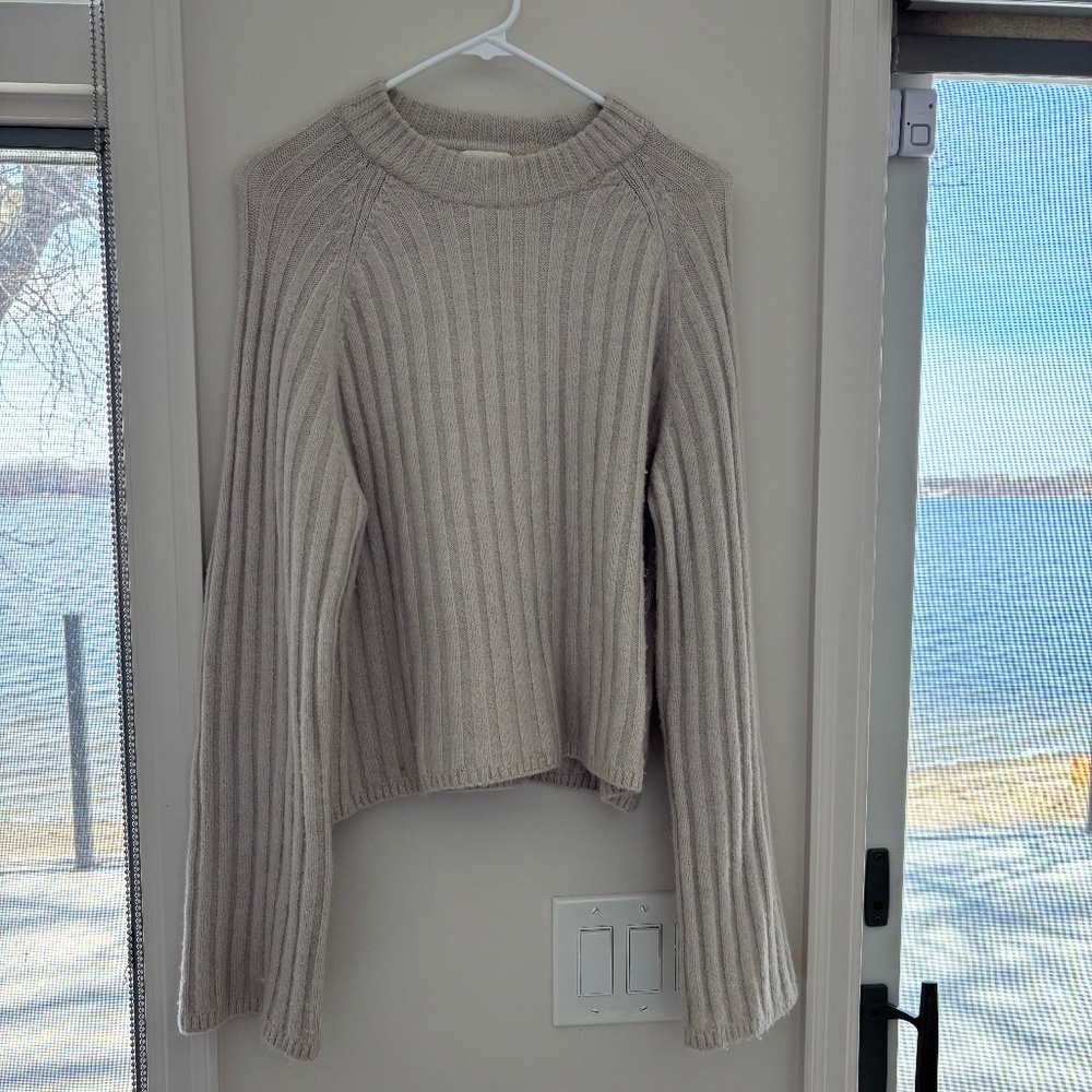 Taupe Fisherman Sweater